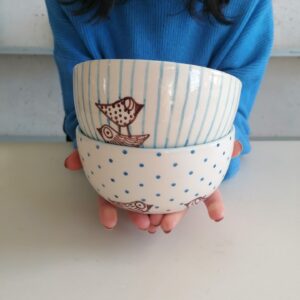 BOLO CELESTE h8cm set 2 pezzi