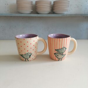 TAZZA DA TÈ LILLA h10cm set 2 pezzi