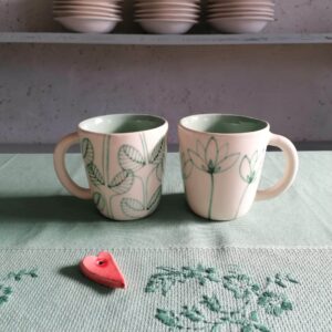 TAZZA DA TÈ VERDE h10cm set 2 pezzi