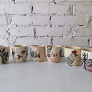 BICCHIERE DA TAVOLA ACQUA VINO MIX DECORO set 6 pezzi