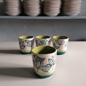 BICCHIERE DA TAVOLA PER ACQUA O VINO h8cm set 4 pezzi