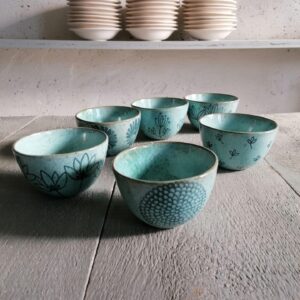 COPPETTA CEREALI ACQUAMARINA h7cm set 6 pezzi