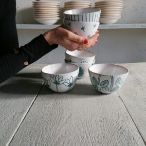 COPPETTA CEREALI BIANCA h7cm set 6 pezzi