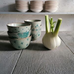 COPPETTA CEREALI VERDE h7cm set 6 pezzi