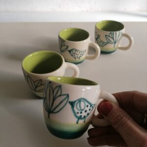 TAZZINA DA CAFFÈ h6cm set 4 pezzi